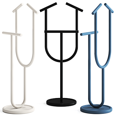 Bloom Valet Stand: Stylish Floor Hanger 3D model image 1 