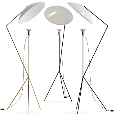 Sleek Solveig Floor Lamp 3D model image 1 