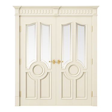 Modern Interior Door Set 3D model image 1 