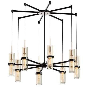 Elegant Xavier Pendant Light 3D model image 1 