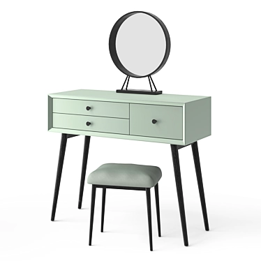 Modern Vanity Table 3D model image 1 