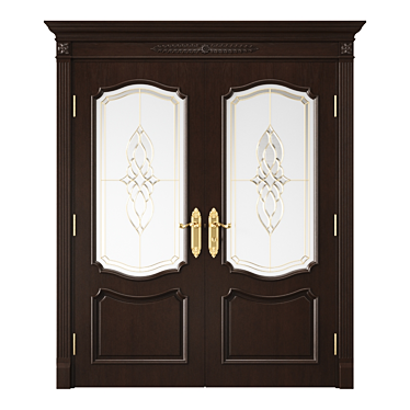 Elegant Interior Door 3D model image 1 