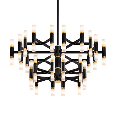 Draven Two-Tier Chandelier 3D model image 1 