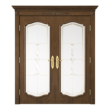 Modern Interior Door - UV Mapped 3D model image 1 