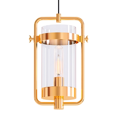 Orion Brass Pendant Light 3D model image 1 