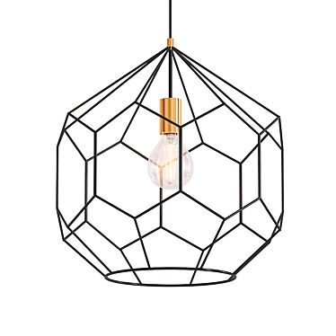 Modern Geometric Pendant Light 3D model image 1 