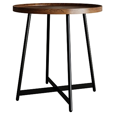 Modern Doyle End Table: Sleek Design, 4 Colors 3D model image 1 