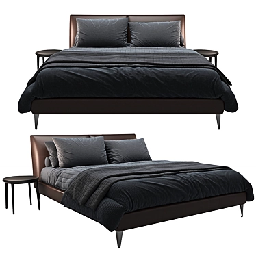 Selene Bed - Modern Italian Masterpiece 3D model image 1 