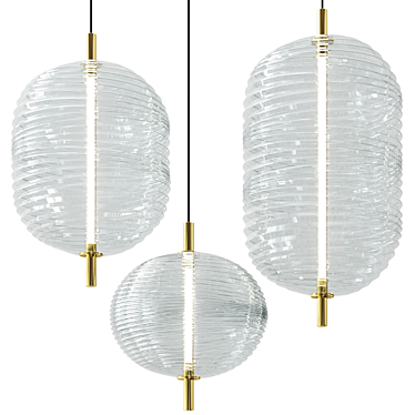 Elegant Jefferson Pendant Lamp 3D model image 1 