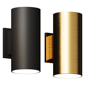 Sleek Outdoor Wall Sconce: Latimer 3D model image 1 