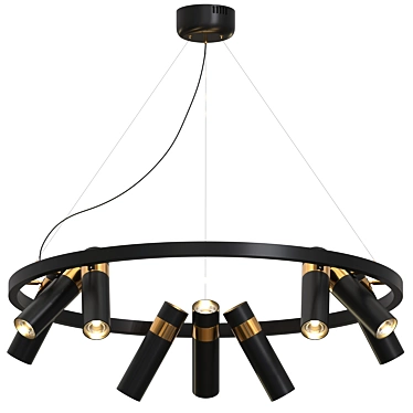 Scandinavian Style LED Chandelier 3D model image 1 