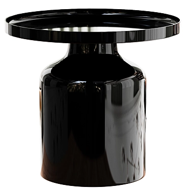 Elegant Lulu Black Side Table 3D model image 1 