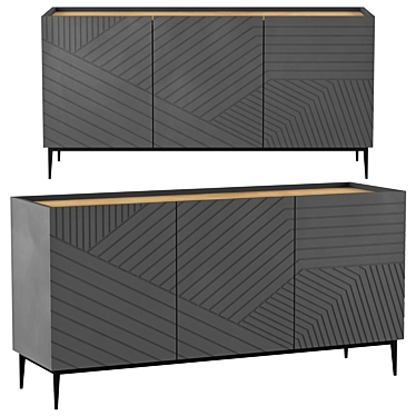 Elegant Lima Sideboard with Pristine Finish 3D model image 1 