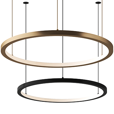 RIO Suspension Light: Contemporary Elegance 3D model image 1 