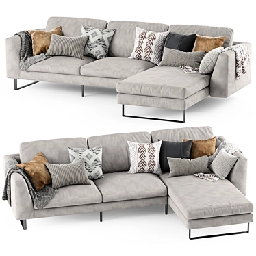 Title: OHIO Sofa: Exceptional Comfort and Style 3D model image 1 