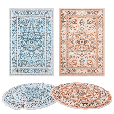 Variety of Versatile Rugs 3D model image 1 