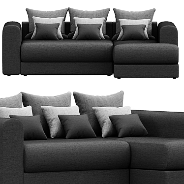 Luxurious Medison Corner Sofa 3D model image 1 