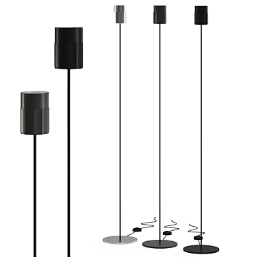 Modern Mill Floor Lamp 3D model image 1 