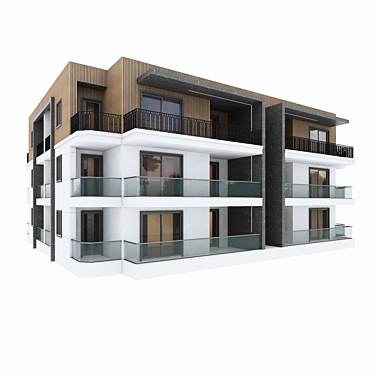 Modern City Building: Clean & High-Quality 3D Model 3D model image 1 