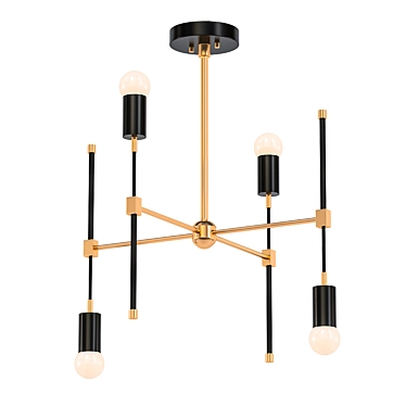 Elegant Beijing Chandelier 3D model image 1 