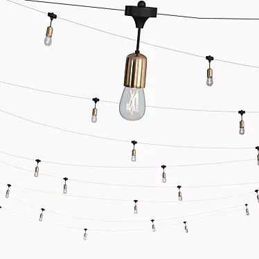 Luminous Heavy-Duty String Lights 3D model image 1 