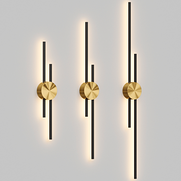 GULL LED Wall Sconce - Illuminate Your Space 3D model image 1 