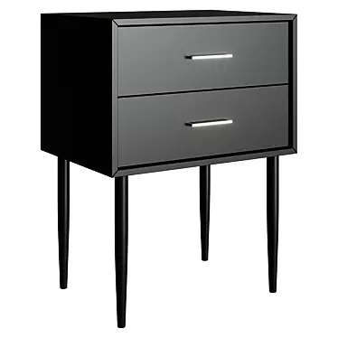 Sleek Storage Side Table 3D model image 1 