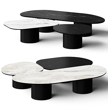 Modern Atollo Coffee Table by Dall'Agnese 3D model image 1 