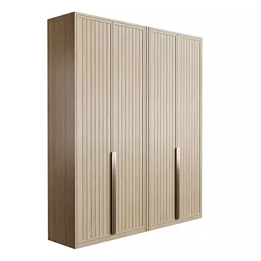 Stylish Illuminated Wardrobe - Muzafarov Collections 3D model image 1 