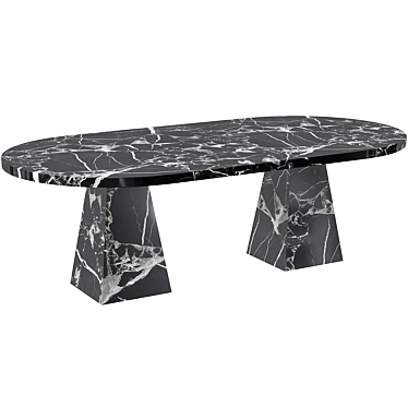 Modern Melbourne Dining Table 3D model image 1 