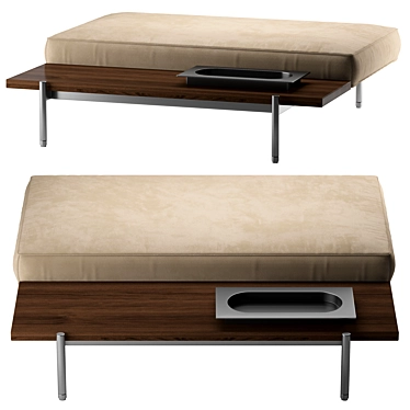 Modern Ottoman Minotti Superquadra for Stylish Interiors 3D model image 1 