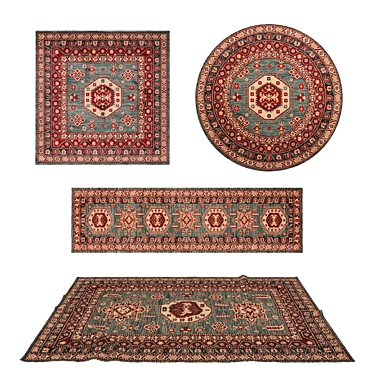 Versatile Rug Set: 8 High-quality Options 3D model image 1 