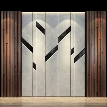 Modern Wall Panel 80 3D model image 1 