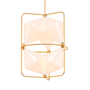 Modern Clover Suspension Light 3D model image 1 