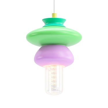 Ceramic Pendant Lamp: NoaRazerStudio 3D model image 1 