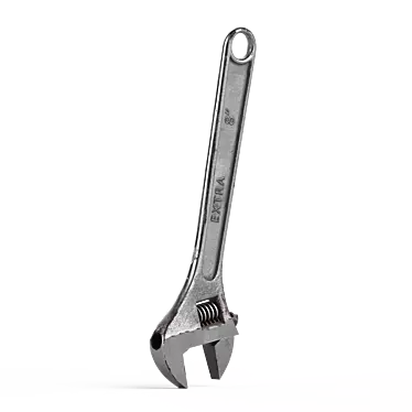 Versatile Metal Adjustable Wrench 3D model image 1 