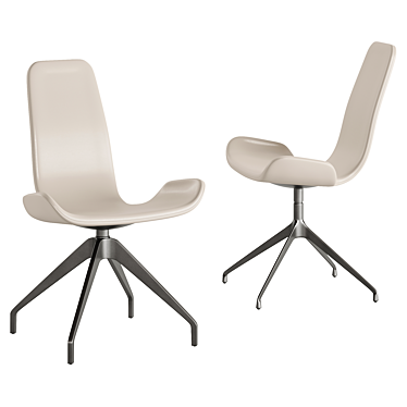 Cattelan Flamingo 2022 Cantilever: Elegant and Modern Chair 3D model image 1 