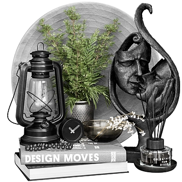 Elegant Decorative 18-Piece Set 3D model image 1 