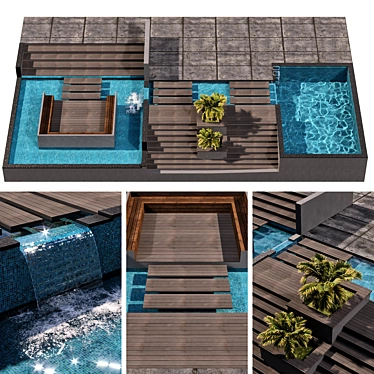 Crystal Clear Water Pool 3D model image 1 
