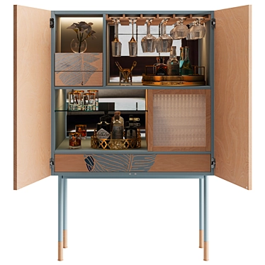 1st DIBS 21st Century Basjoo Bar Cabinet