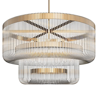 Elegant Bovola Chandelier 3D model image 1 