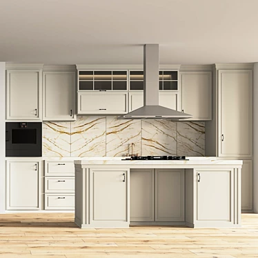 Classic Kitchen 2015 3D model image 1 