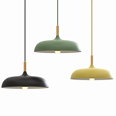 Contemporary Kora Pendant Light 3D model image 1 