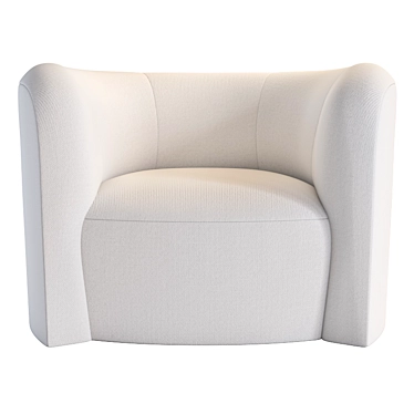 Stylish Baker Wave Chair 3D model image 1 