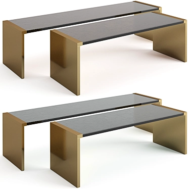 Elegant Baxter Trust Coffee Tables 3D model image 1 