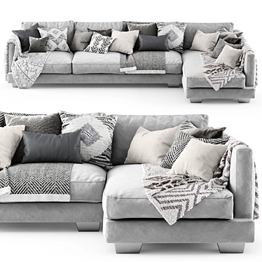 Modern Comfort: Sits Colorado Corner Sofa 3D model image 1 