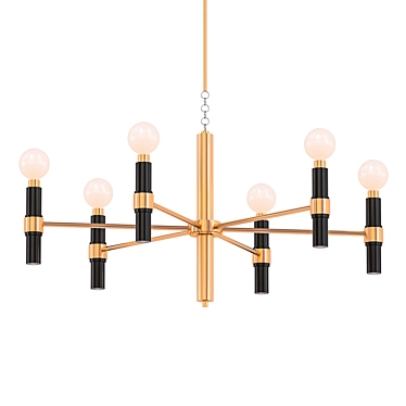 Stylish Ferguson Chandelier 3D model image 1 