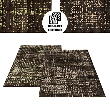 Irregular Chocolate Splash Rug - Large 3D model image 1 