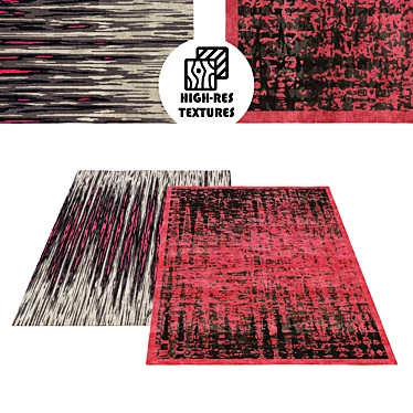 2.3m Irregular Rug Set | High Res Textures 3D model image 1 