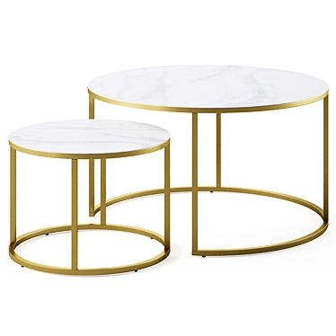 La Forma Leonor Coffee Table Set 3D model image 1 